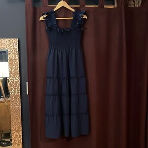 Hill House • The Ellie Nap Dress in Navy Blue Crepe